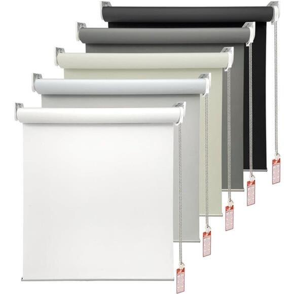 100% Blackout Roller Window Shades, Window Blinds with Thermal Insulated - Picture 1 of 7